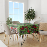 Aotearoa Iwi Ngati Maru Hauraki Tablecloth Maori Wharenui House Tribal Pattern