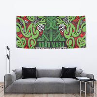 Aotearoa Iwi Ngati Maru Hauraki Tapestry Maori Wharenui House Tribal Pattern