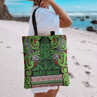 Aotearoa Iwi Ngati Maru Hauraki Tote Bag Maori Wharenui House Tribal Pattern