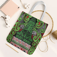 Aotearoa Iwi Ngati Maru Hauraki Tote Bag Maori Wharenui House Tribal Pattern