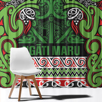 Aotearoa Iwi Ngati Maru Hauraki Window Curtain Maori Wharenui House Tribal Pattern
