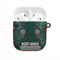 Aotearoa Iwi Ngāti Maru Taranaki AirPods Case Maori Wharenui House Tribal Pattern