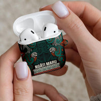 Aotearoa Iwi Ngāti Maru Taranaki AirPods Case Maori Wharenui House Tribal Pattern