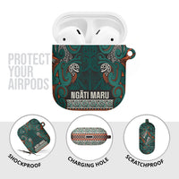 Aotearoa Iwi Ngāti Maru Taranaki AirPods Case Maori Wharenui House Tribal Pattern