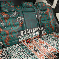 Aotearoa Iwi Ngāti Maru Taranaki Back Car Seat Cover Maori Wharenui House Tribal Pattern