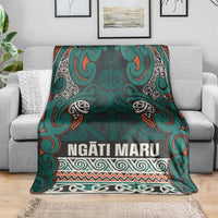 Aotearoa Iwi Ngāti Maru Taranaki Blanket Maori Wharenui House Tribal Pattern