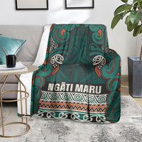 Aotearoa Iwi Ngāti Maru Taranaki Blanket Maori Wharenui House Tribal Pattern