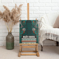 Aotearoa Iwi Ngāti Maru Taranaki Canvas Wall Art Maori Wharenui House Tribal Pattern