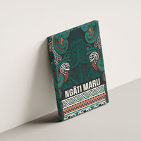 Aotearoa Iwi Ngāti Maru Taranaki Canvas Wall Art Maori Wharenui House Tribal Pattern