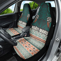 Aotearoa Iwi Ngāti Maru Taranaki Car Seat Cover Maori Wharenui House Tribal Pattern