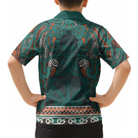 Aotearoa Iwi Ngāti Maru Taranaki Hawaiian Shirt Maori Wharenui House Tribal Pattern