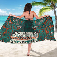 Aotearoa Iwi Ngāti Maru Taranaki Sarong Maori Wharenui House Tribal Pattern