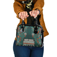 Aotearoa Iwi Ngāti Maru Taranaki Shoulder Handbag Maori Wharenui House Tribal Pattern