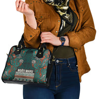 Aotearoa Iwi Ngāti Maru Taranaki Shoulder Handbag Maori Wharenui House Tribal Pattern