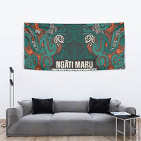 Aotearoa Iwi Ngāti Maru Taranaki Tapestry Maori Wharenui House Tribal Pattern