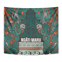 Aotearoa Iwi Ngāti Maru Taranaki Tapestry Maori Wharenui House Tribal Pattern