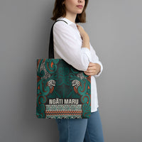 Aotearoa Iwi Ngāti Maru Taranaki Tote Bag Maori Wharenui House Tribal Pattern