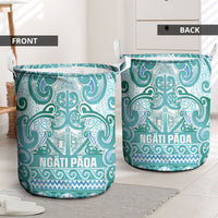 Aotearoa Iwi Ngati Paoa Laundry Basket Maori Wharenui House Tribal Pattern