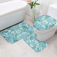 Aotearoa Iwi Ngati Paoa Bathroom Set Maori Wharenui House Tribal Pattern