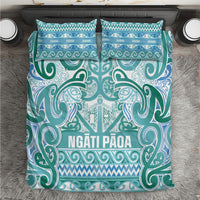 Aotearoa Iwi Ngati Paoa Bedding Set Maori Wharenui House Tribal Pattern