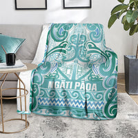 Aotearoa Iwi Ngati Paoa Blanket Maori Wharenui House Tribal Pattern