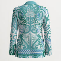 Aotearoa Iwi Ngati Paoa Blazer Maori Wharenui House Tribal Pattern