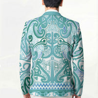 Aotearoa Iwi Ngati Paoa Blazer Maori Wharenui House Tribal Pattern