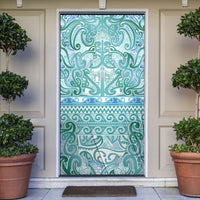 Aotearoa Iwi Ngati Paoa Door Cover Maori Wharenui House Tribal Pattern