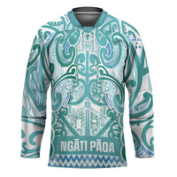 Aotearoa Iwi Ngati Paoa Hockey Jersey Maori Wharenui House Tribal Pattern