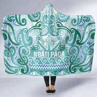 Aotearoa Iwi Ngati Paoa Hooded Blanket Maori Wharenui House Tribal Pattern