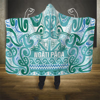 Aotearoa Iwi Ngati Paoa Hooded Blanket Maori Wharenui House Tribal Pattern