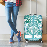 Aotearoa Iwi Ngati Paoa Luggage Cover Maori Wharenui House Tribal Pattern