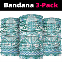 Aotearoa Iwi Ngati Paoa Neck Gaiter Maori Wharenui House Tribal Pattern