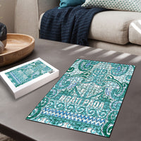 Aotearoa Iwi Ngati Paoa Puzzle Maori Wharenui House Tribal Pattern