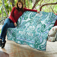 Aotearoa Iwi Ngati Paoa Quilt Maori Wharenui House Tribal Pattern