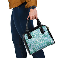 Aotearoa Iwi Ngati Paoa Shoulder Handbag Maori Wharenui House Tribal Pattern