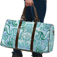 Aotearoa Iwi Ngati Paoa Travel Bag Maori Wharenui House Tribal Pattern