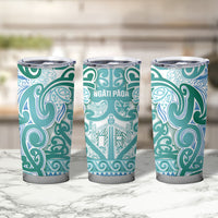 Aotearoa Iwi Ngati Paoa Tumbler Cup Maori Wharenui House Tribal Pattern