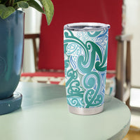 Aotearoa Iwi Ngati Paoa Tumbler Cup Maori Wharenui House Tribal Pattern