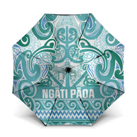 Aotearoa Iwi Ngati Paoa Umbrella Maori Wharenui House Tribal Pattern