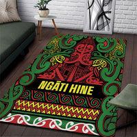 Aotearoa Iwi Ngati Hine Area Rug Maori Wharenui House Tribal Pattern