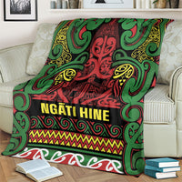 Aotearoa Iwi Ngati Hine Blanket Maori Wharenui House Tribal Pattern