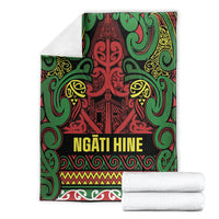 Aotearoa Iwi Ngati Hine Blanket Maori Wharenui House Tribal Pattern