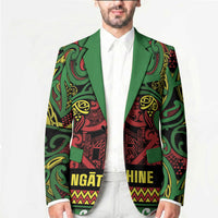Aotearoa Iwi Ngati Hine Blazer Maori Wharenui House Tribal Pattern