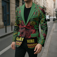 Aotearoa Iwi Ngati Hine Blazer Maori Wharenui House Tribal Pattern