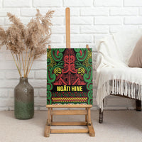 Aotearoa Iwi Ngati Hine Canvas Wall Art Maori Wharenui House Tribal Pattern