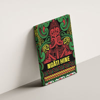 Aotearoa Iwi Ngati Hine Canvas Wall Art Maori Wharenui House Tribal Pattern