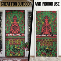 Aotearoa Iwi Ngati Hine Door Cover Maori Wharenui House Tribal Pattern