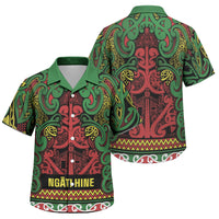 Aotearoa Iwi Ngati Hine Family Matching Puletasi and Hawaiian Shirt Maori Wharenui House Tribal Pattern