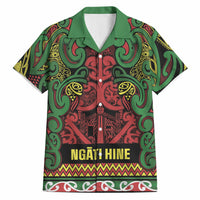 Aotearoa Iwi Ngati Hine Hawaiian Shirt Maori Wharenui House Tribal Pattern